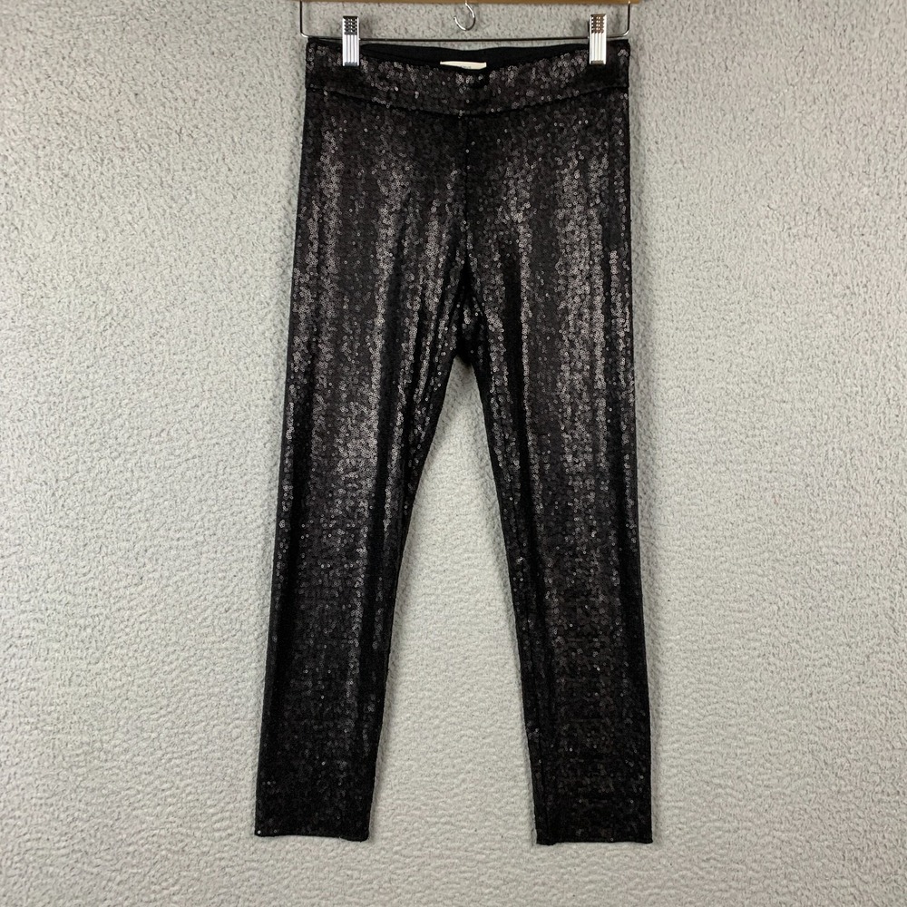 Avenue Montaigne Pants Women 0 Sequin Marilyn‎ Tapered Black Evening
